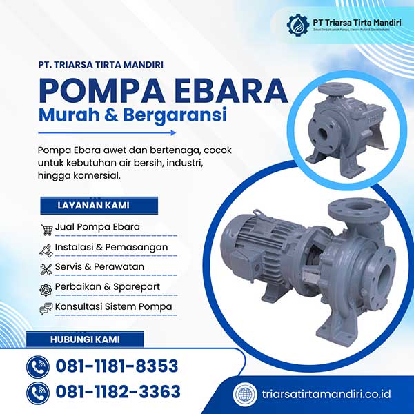 Jual Pompa Ebara by PT Triarsa Tirta Mandiri